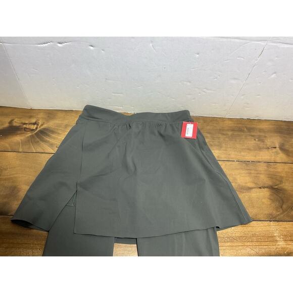 NWT SPANX Booty Boost Active Skirt Around 7/8 Leggings Medium Dark Palm - Picture 4 of 14